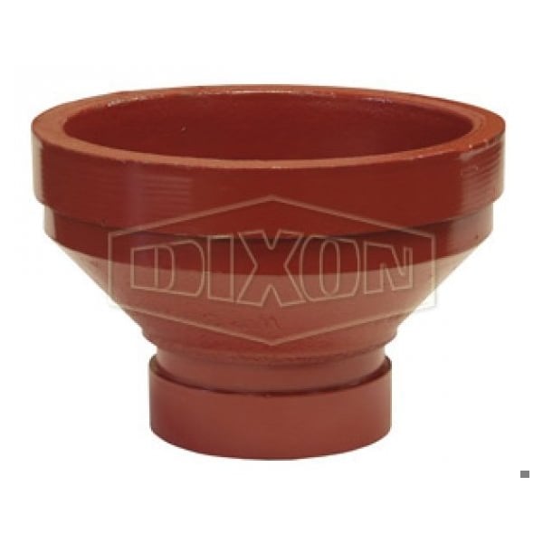 RA Series Reducing Adapter, 4 x 3 in Nominal, Grooved End Style, Ductile Iron, Import